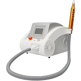 Nd YAG Picosecond Beauty Laser Machine, Q-Switched 110V, Pulse 8ns, Spot 1-5mm, ABS Handpiece, Cooling System, Pico Skin Care Device, Cosmetic Facial Care Equipment for Salon or Home Use