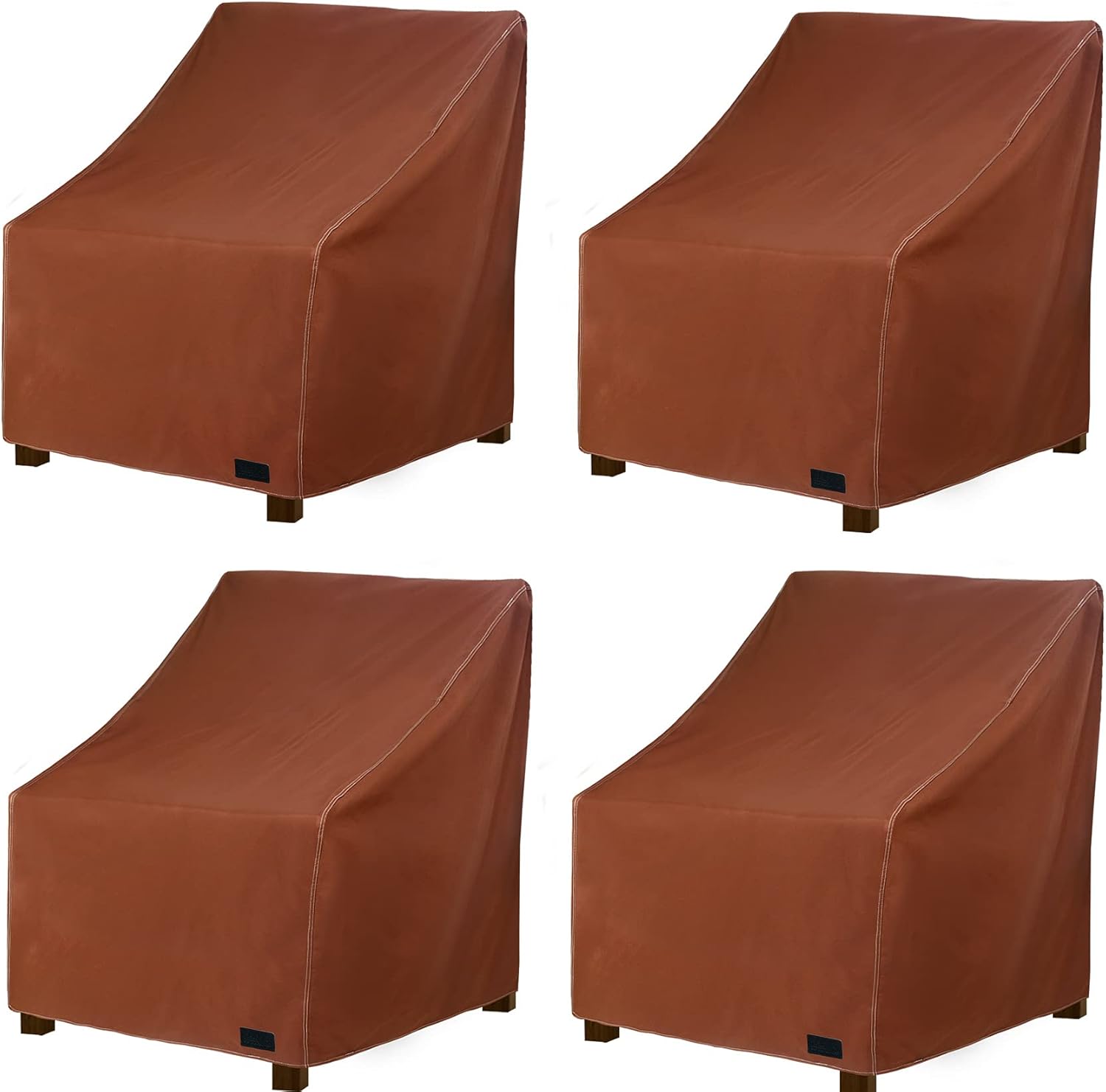 NettyPro Waterproof Patio Chair Covers 4 Pack Outdoor Lounge Deep Seat Armchair Cover (4 Pack - 34”W x 37”D x 36”H) : Garden & Outdoor