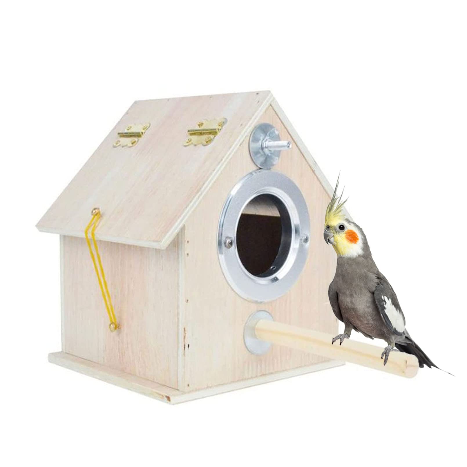 Photo 1 of kathson Parakeet Nest Box Bird Nesting House Parrot Breeding Mating Box for Lovebirds Cockatiel Budgie Finch parrotlets-XL