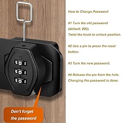 ETEKJOY Cabinet Lock Keyless 3-Digit Password
