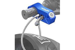 SKYJDM Motorcycle Locks, Motorcycle Brake Lock & Helmet Lock Anti-Theft Grip Lock Combo for All Motorcycle Bike ATV Scooter w