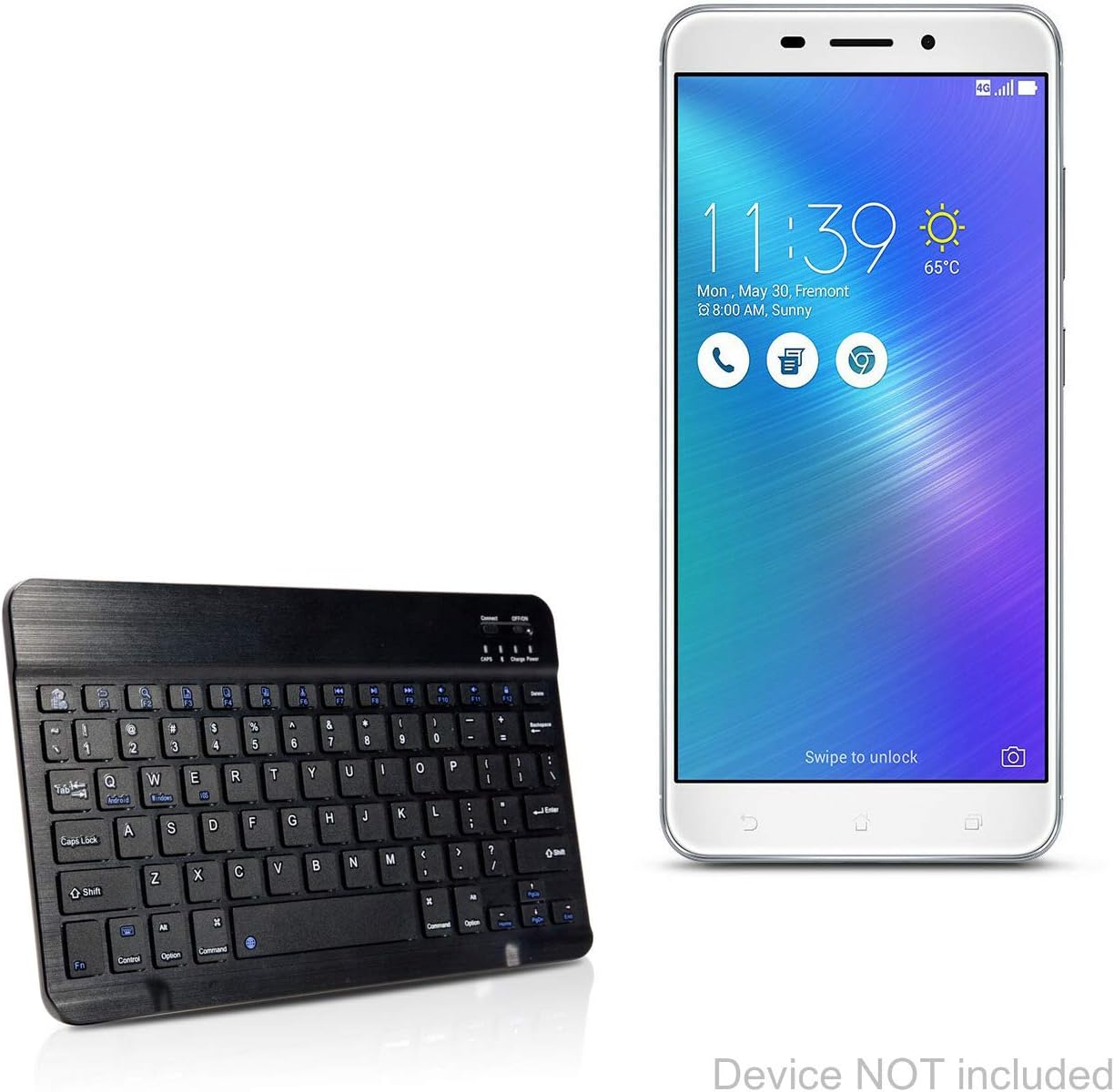 Good Price Asus Zenfone 3 Laser Keyboard Boxwave Slimkeys Bluetooth Keyboard Portable Keyboard With Integrated Commands For Asus Zenfone 3 Laser Jet Black Computers Accessories Good Quality Www Angryowl In