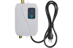LIANFENGYMX Tankless Water Heater Electric, Under Sink Instant Hot Water 110V 3KW, On Demand Point of Use for Kitchen Bathroom RV, (Use in Environments Above 0°C/32°F Only), Not for Cold Northern Winters