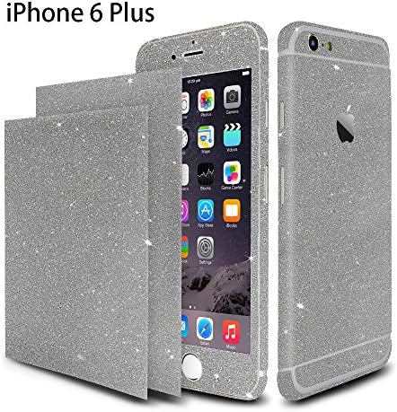 TIOVERY iPhone 6s plus glitter case girls, Full Body Luxury Bling Crystal Diamond Decal Case Cover for Apple iPhone 6 Plus,iPhone 6s Plus (Sliver)