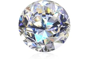 RINEY&KY Lab Loose Diamond Moissanite Loose Stones for Jewelry Making D Color VVS1 Clarity 3EX Cut Simulated Diamond Gemstones for Pendant Ring Stud Earring Tennis Moissanite Jewelry Making Round/oval/Marquise Cut,0.5CT-3.0CT with Certificate of Authenticity