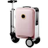 HUINGTON Electric Rideable Suitcase 20 Inch Carry-On for Adults​ | Electric Suitcase with Scooter Functionality, T.S.A Lock, 110kg Load Capacity, 20L Travel Case