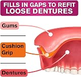Cushion Grip Denture Adhesive 1oz Extra Strong Hold Waterproof Zinc Free view 5