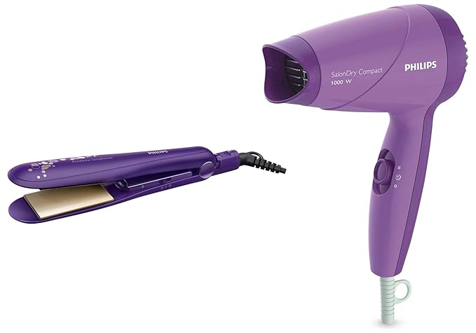 Philips Straightener (HP8318/00 ) & Dryer (HP8100/46) Combo