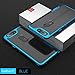 OnePlus 5T Case Bumper Cover - Rebex & Ipaky Shock-Absorption Thin Slim fit Hybrid Soft Inner TPU Hard PC Back Slim Protective Cases Cover for OnePlus 5T (A-Black Blue)