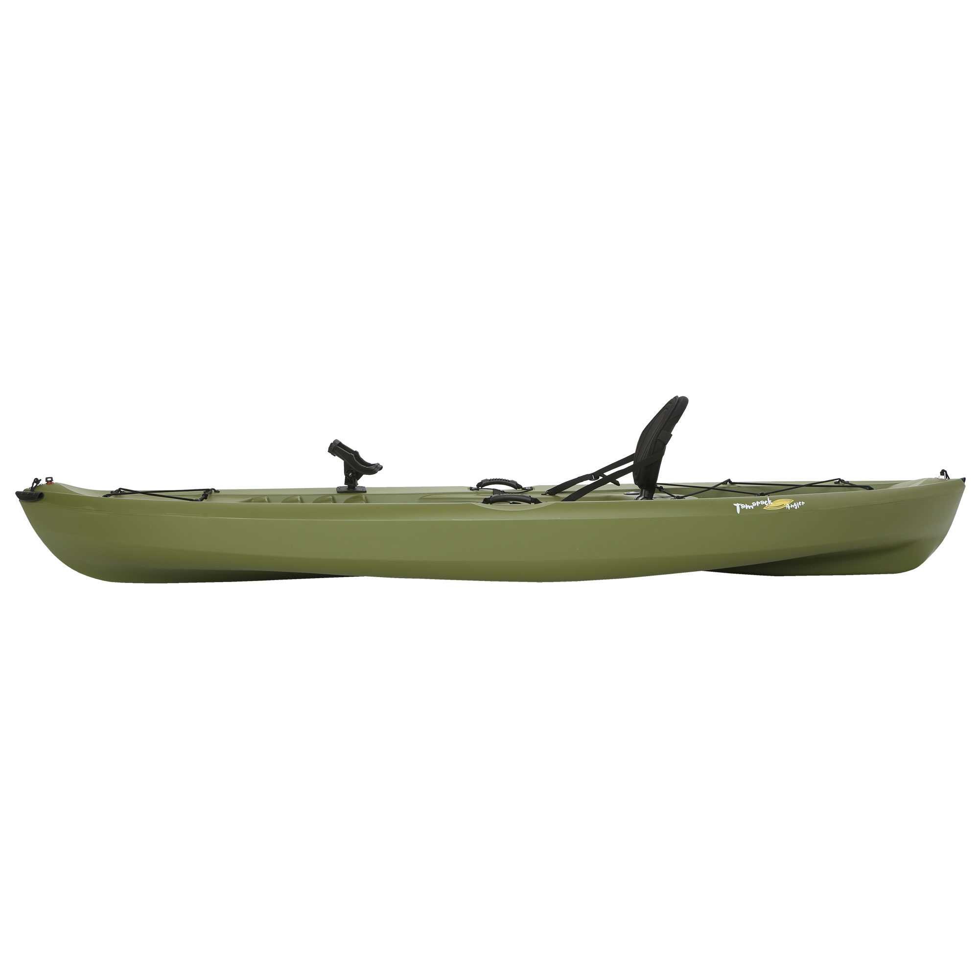Lifetime Tamarack Angler SitOnTop Kayak, Olive, 120" Missouri Float