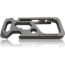 Valtcan Titanium Carabiner Multi Tool Key Chain Holder Glossy