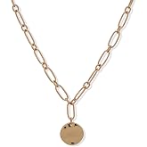 Nine West Women's Wavy Texture Pendant Necklace, Modern Fashion Jewelry with Adjustable Extender for Everyday and Dress Wear