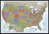 National Geographic: United States Decorator Wall Map - Laminated (43.5 x 30.5 inches) (National Geo by 