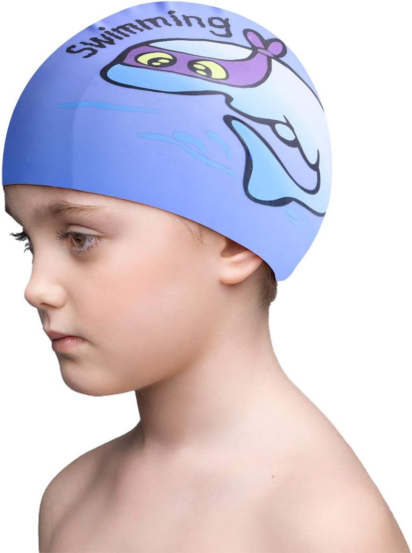 Childrens waterproof swimming caps Clearance