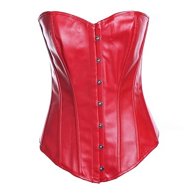 KUDICO Korsett Damen Gothic Vollbrust Kunstleder Bustier Steampunk Dessous Bridal Waesche schnuert Sich Corsage mit G-Schnur