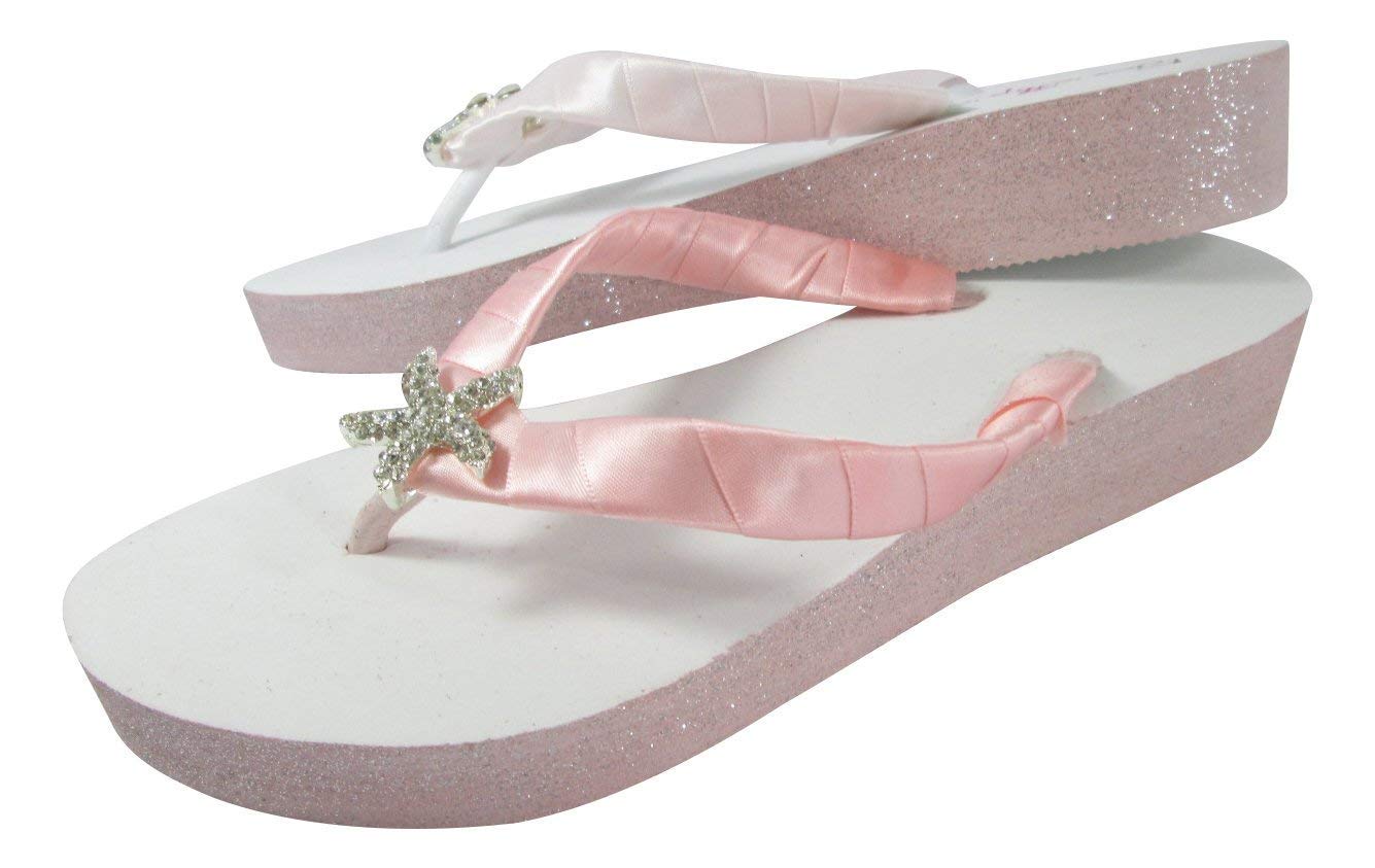 pink wedge flip flops