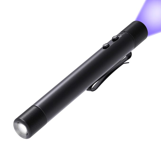 INFRAY LED Pen Flashlight and Black Light, 365nm Ultraviolet Blacklight