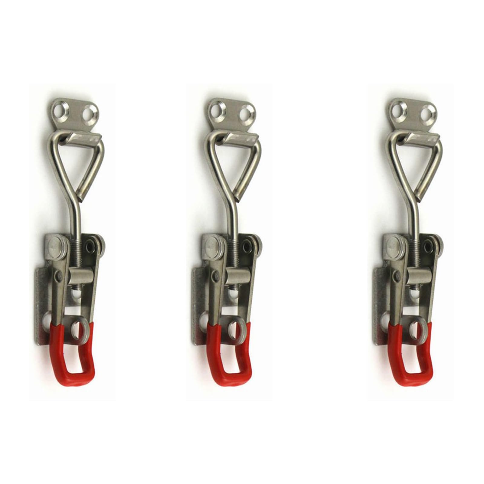 3PCS Adjustable Toggle Clamp,Toggle Latch Lockable,Quick Release Pull Latch Tools,Stainless Steel Toggle Clamp for Door Cabinet Box Case,102MM