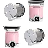 OVRRCSME 4 Pack ninja creami swirl pints and Lids,NC700 Makers Containers Cups creami accessories ，Compatible with Ninja Swirl Ice Cream & Soft Serve Makers