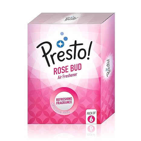 Amazon Brand-Presto! Air Freshener Pocket, Rose Bud-10 g (Pack of 6)