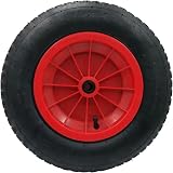 Easy Shopping 14 Inch Wheelbarrow Wheel Pneumatic 3.50-8 Replacement Red view 2