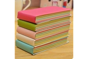 96 Sheets Pocket Notebook Mini Journal Notebook Leather Cover Notepads for Travel, Students, School Supplies