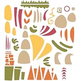 Sizzix Thinlits Die Set 5PK Infinite Doodles #1 | 666523 | Metal, Wafer-Thin Cutting Dies for Scrapbooking, Embossing, Journalling