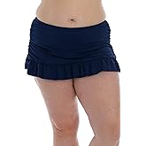 La Blanca Womens Skirted Hipster Bikini Swimsuit Bottom