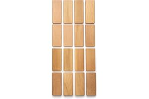 Aromatic Cedar Closet Blocks – 16 Pack | Thick, Smooth Cedar for Closets, Drawers & Storage | Natural Odor Control | Sanded &