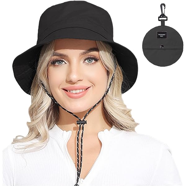 Chapeau De Pêcheur MKGOHLG – Imprimé Drapeau Suisse, Pliable, UV, Homme/femme – Noir