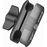 FANAUE DA-60 Aluminum Alloy Double Socket Arm,Full Length 2.3", Compatible with 1" Ball Components B Size for RAM Mount