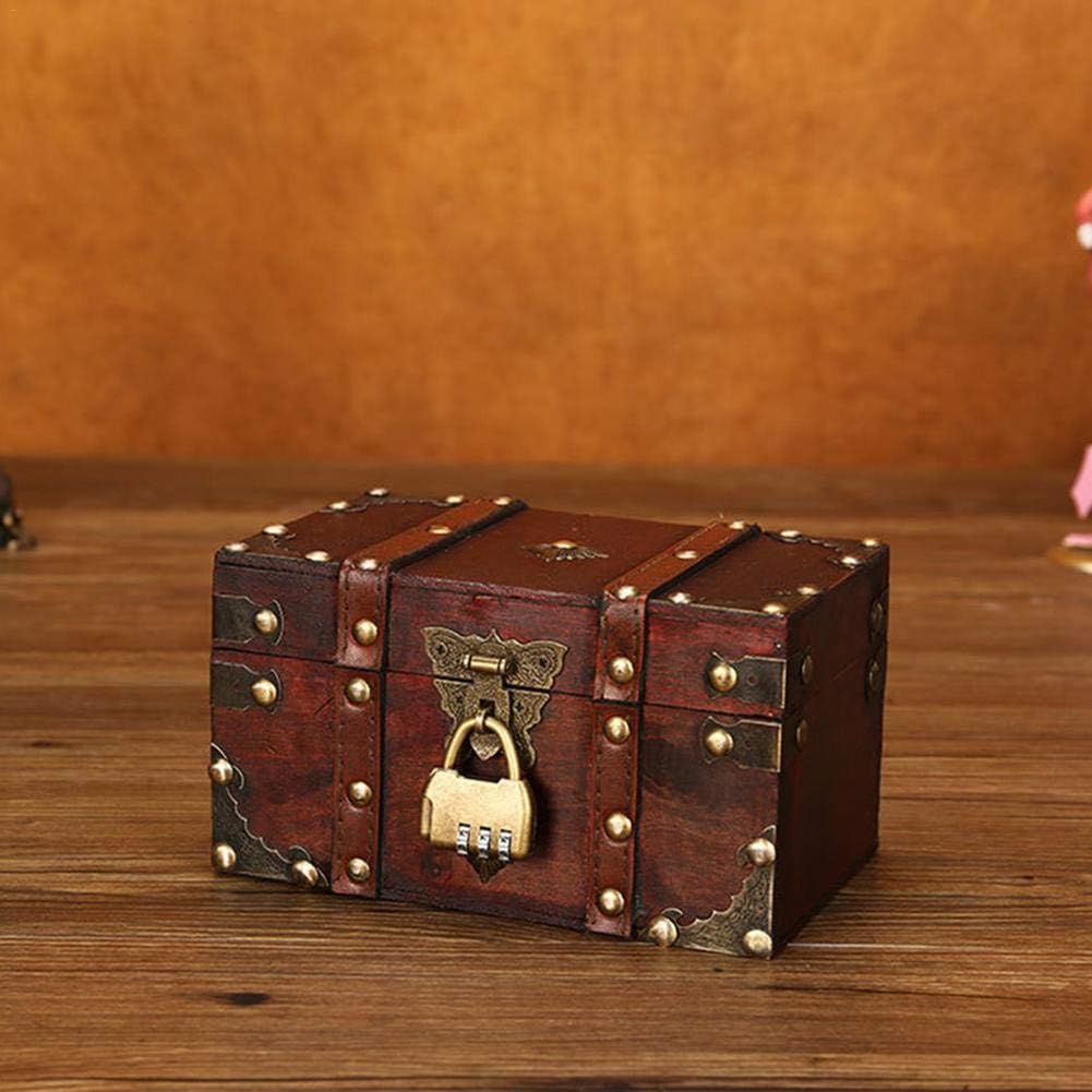 Arcones de almacenaje meetgre Caja de Madera Cofre del Tesoro Vintage