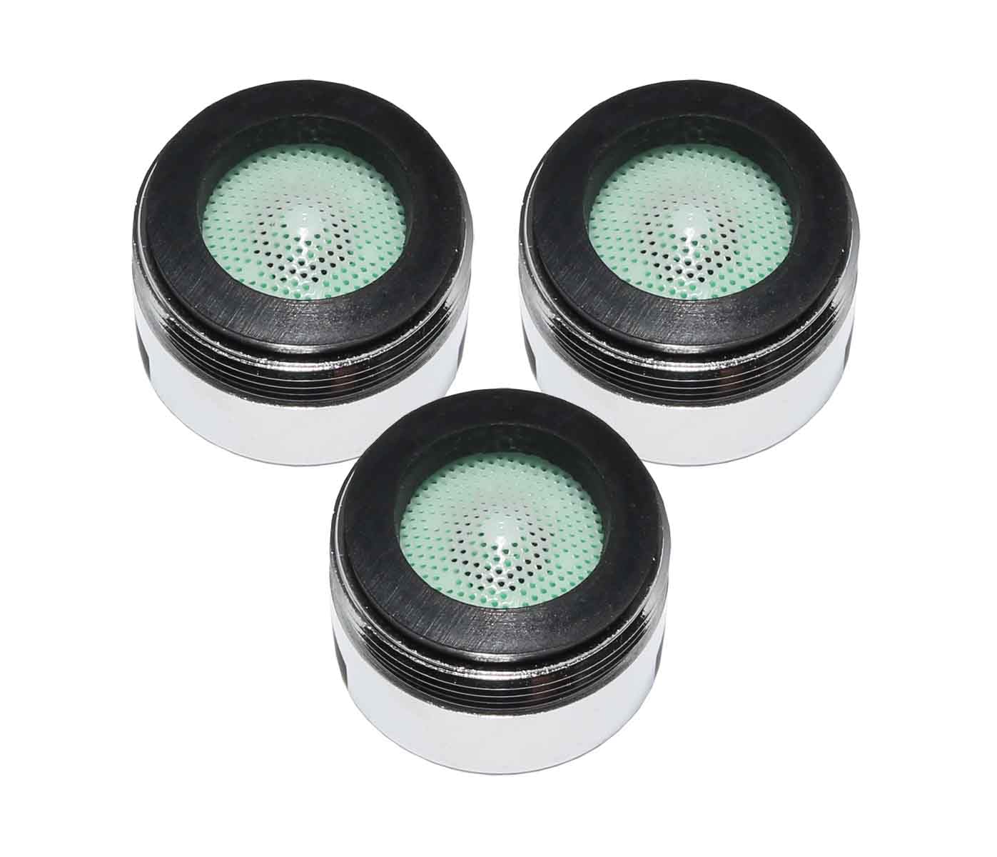 LOWENERGIE Tap Aerator 24mm Male, 4ltr per Minute, Water, Energy Saving Reduce Bills Chrome. Pack Sizes (3)