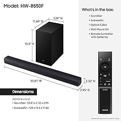 Samsung B-Series Soundbar HW-B550F 2.1 ch DTS