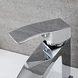 Milano Wick Modern Mono Basin Mixer Tap Chrome Solid Brass Ceramic Disc view 4