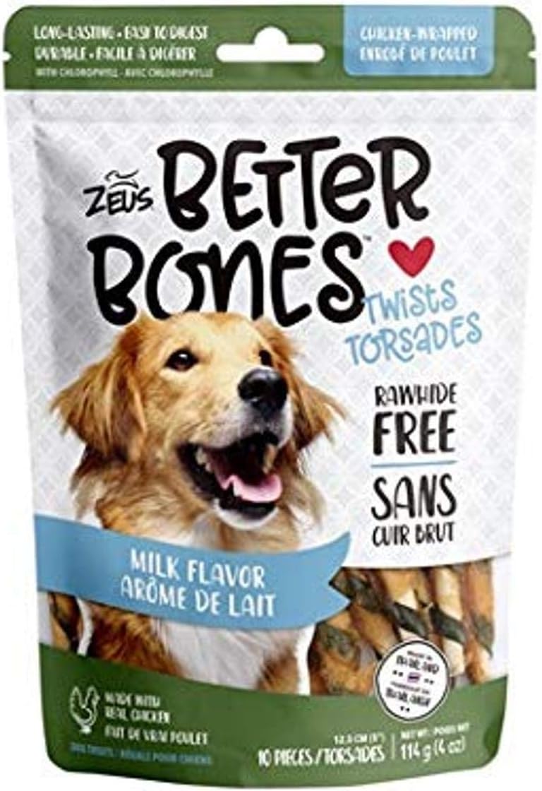 Zeus Better Bones Dog Treats, Rawhide Free Healthy Dog