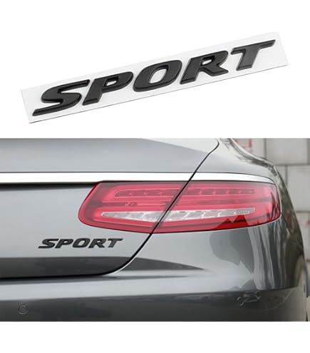 New Gloss Black Nameplate Emblem Rear Trunk SPORT For Honda - Foto 2