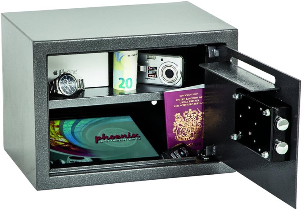 Phoenix Safe Company Vela Deposit Home and Office SS0802KD Size 2 Security Safe with Key Lock , Metal, Metallic Graphite - Image 5