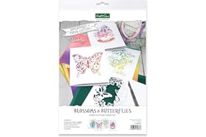 Katy Sue Adventures in Paper Cutting | Blossoms & Butterflies Cards Set | Four Stunning Ready to Cut Designs | Designed by Emma Boyes