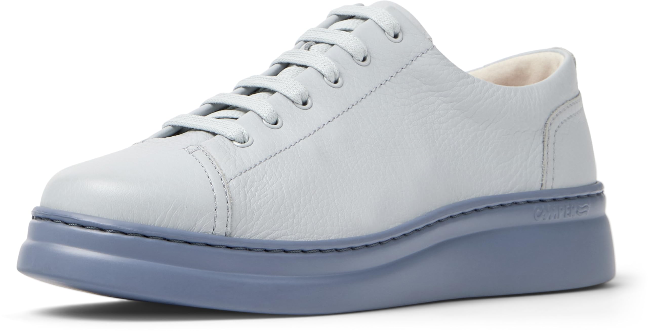 Camper Runner Up Leather Sneakers for Women - Ultra-Comfortable Tennis Shoes with Ortholite Comfort Footbeds & XL Extralight Organix Traction Outsoles, Lt. Pastel Grey 088-35 EU / 5 US Image