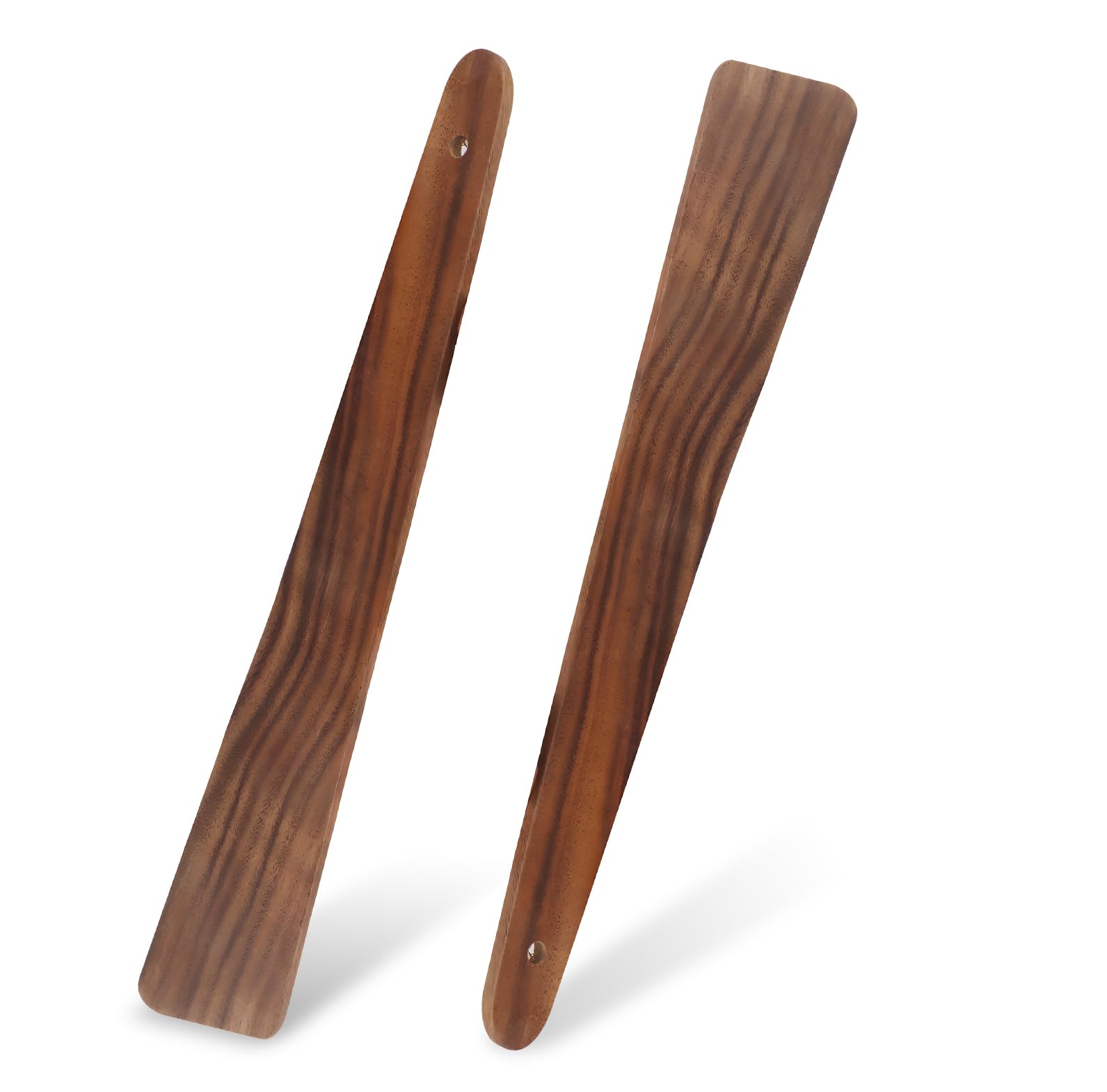 Photo 1 of 2 Pcs 12 Inch Wooden Spatula Kitchen Utensils Spatula,Flat Wooden Egg Holders,Cast Iron Sourdough Bread Stirrer, Multi-Purpose for Cooking,Turning, Serving, Scraping and Flipping