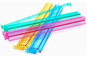 Morihaza Mahjong Tile Rack & Pusher 4-Pack Acrylic All-in-One Tile Racks with Built-in Push Rods for American Mahjong Sets, No Assembly, Multi-Color Player Racks, Durable & Portable (Style-1)