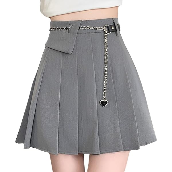 Amazon.com: AULKEEP Womens Solid Black High Waist A Line Skirt