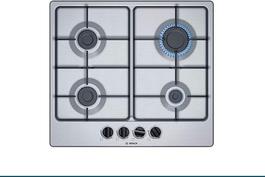 Piano Cottura A Gas Candy 60 Cm - 4 Fuochi, Acciaio Inox, Serie Timeless