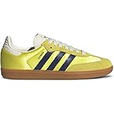 adidas Samba OG Women's Shoes, Shock Yellow/Night Indigo/Cream White, Size 11