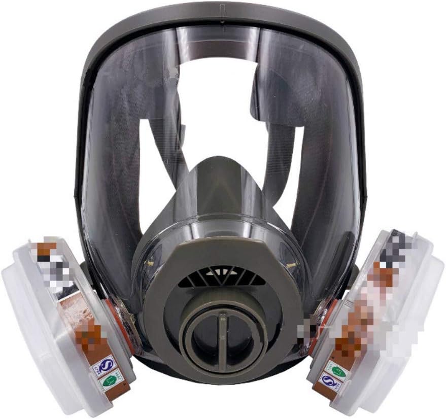 Silicone Anti-Toxic Comprehensive Tool, Full-face Mask, Spray Painting, Activated Carbon Mask, Dual Air Filter Element, Dust Chemical Mask,
