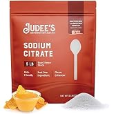 Judee's Gluten Free Sodium Citrate Powder - Keto-Friendly, Nut-Free Cheese Emulsifier - Bulk Sodium Citrate Cooking Aid - 80 Oz