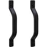RecPro RV Grab Assist Handle | 9 1/2 Inches | Black or White | Exterior Assist Handle (2 Handles, Black)