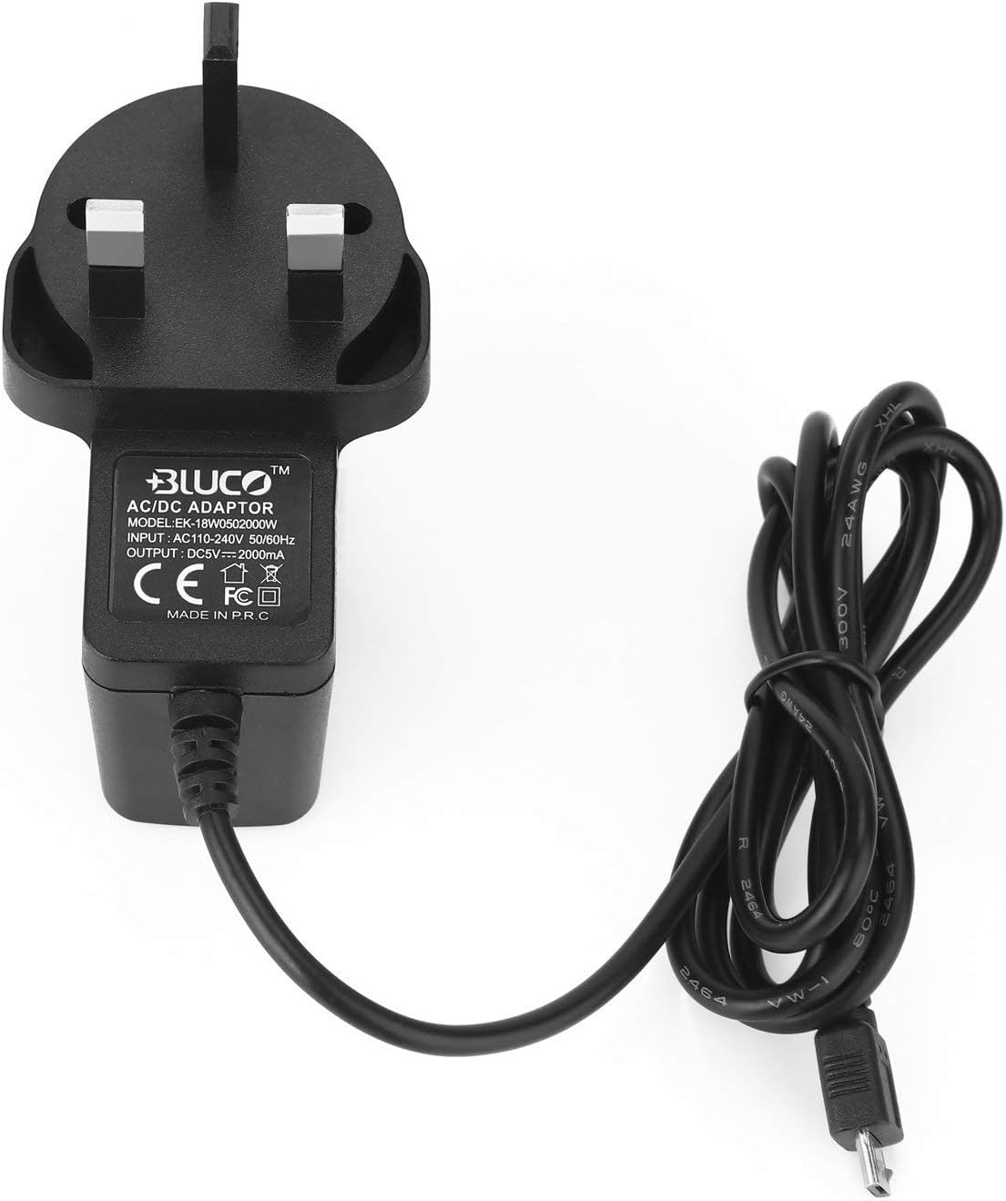 5V 2A Micro USB Mains Charger,Phone Charger Tablet Charger CE Approval AC DC Adapter Mobile Phone Charger For XBOX ONE,Samsung S7,S6 Edge, J5, J3, S5, S4, S3, Nokia Lumia 520, 1020, 920,Huawei Phone,Speaker,Windows Phone,Black