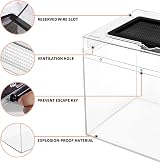 Reptile Growth 8x8x7 Mini PC Vivarium with Top Sliding Door Ventilation view 5